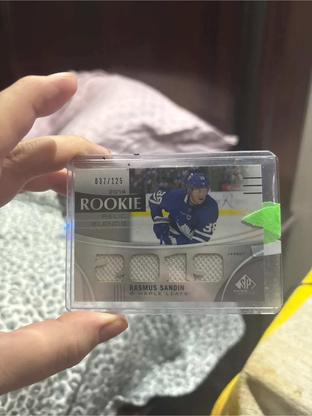 Rasmus Sandin Rookie Relic Blends Card