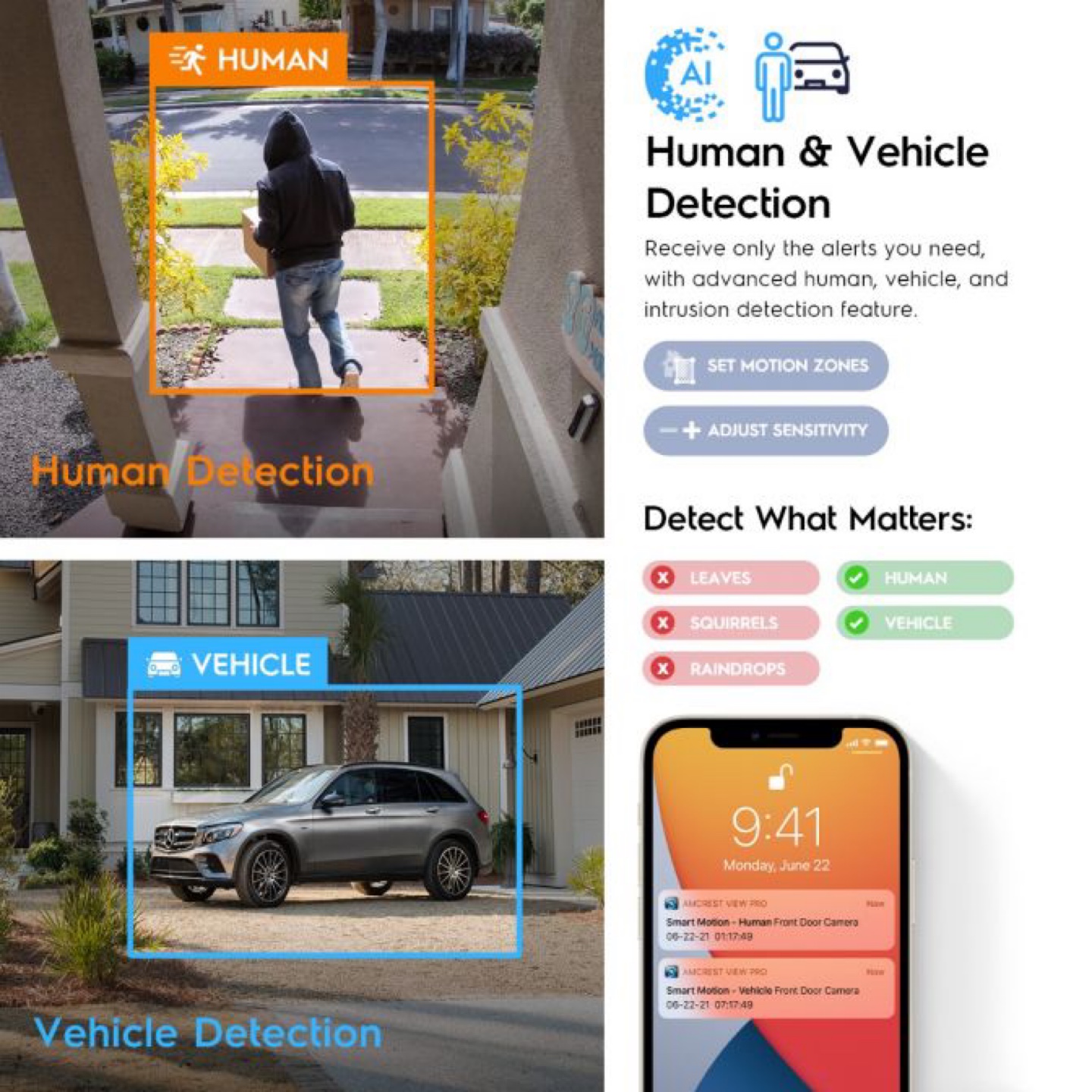 Amcrest 5MP UltraHD AI Powered Security Camera - photo 3