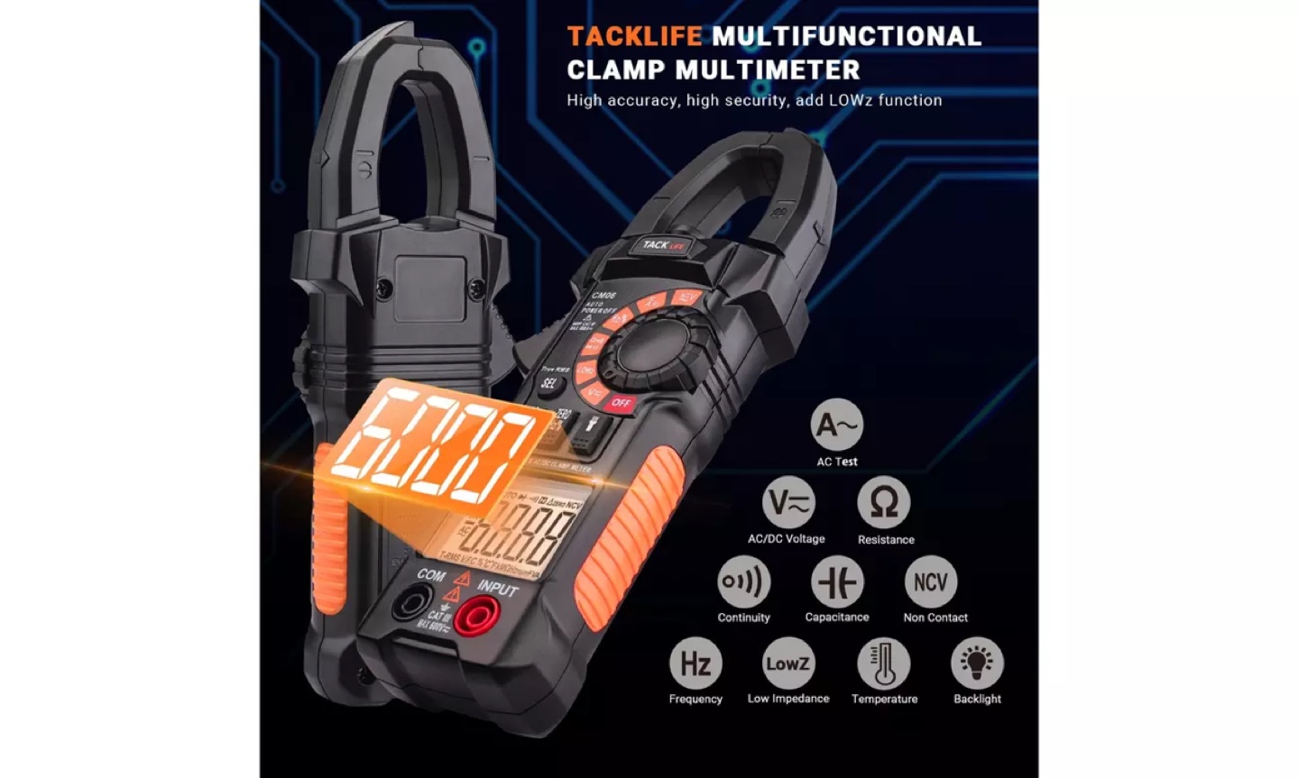 Tacklife CM06 Clamp Meter - photo 2