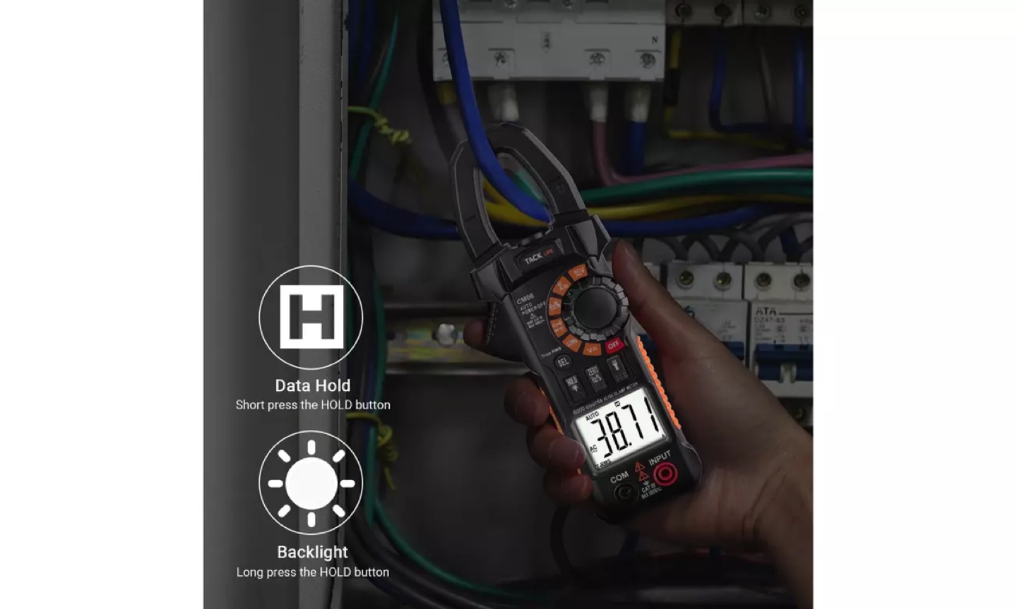 Tacklife CM06 Clamp Meter - photo 5
