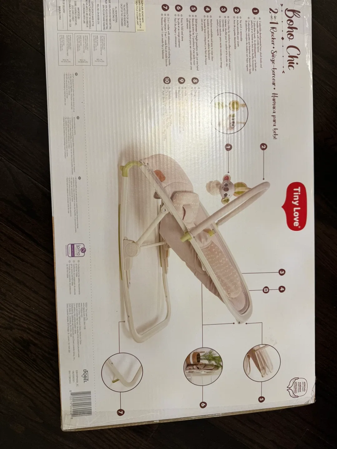 Tiny Love Boho Chic 2-in-1 Rocker Napper - Beige