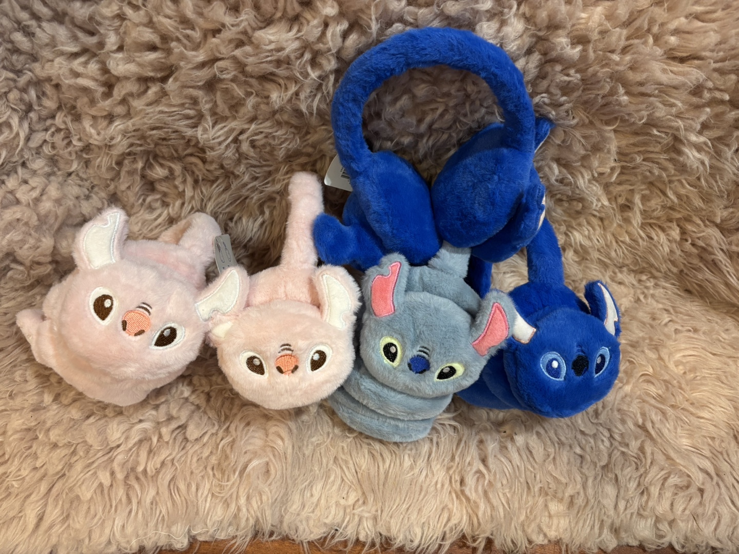 Disney Stitch & Angel Earmuffs each