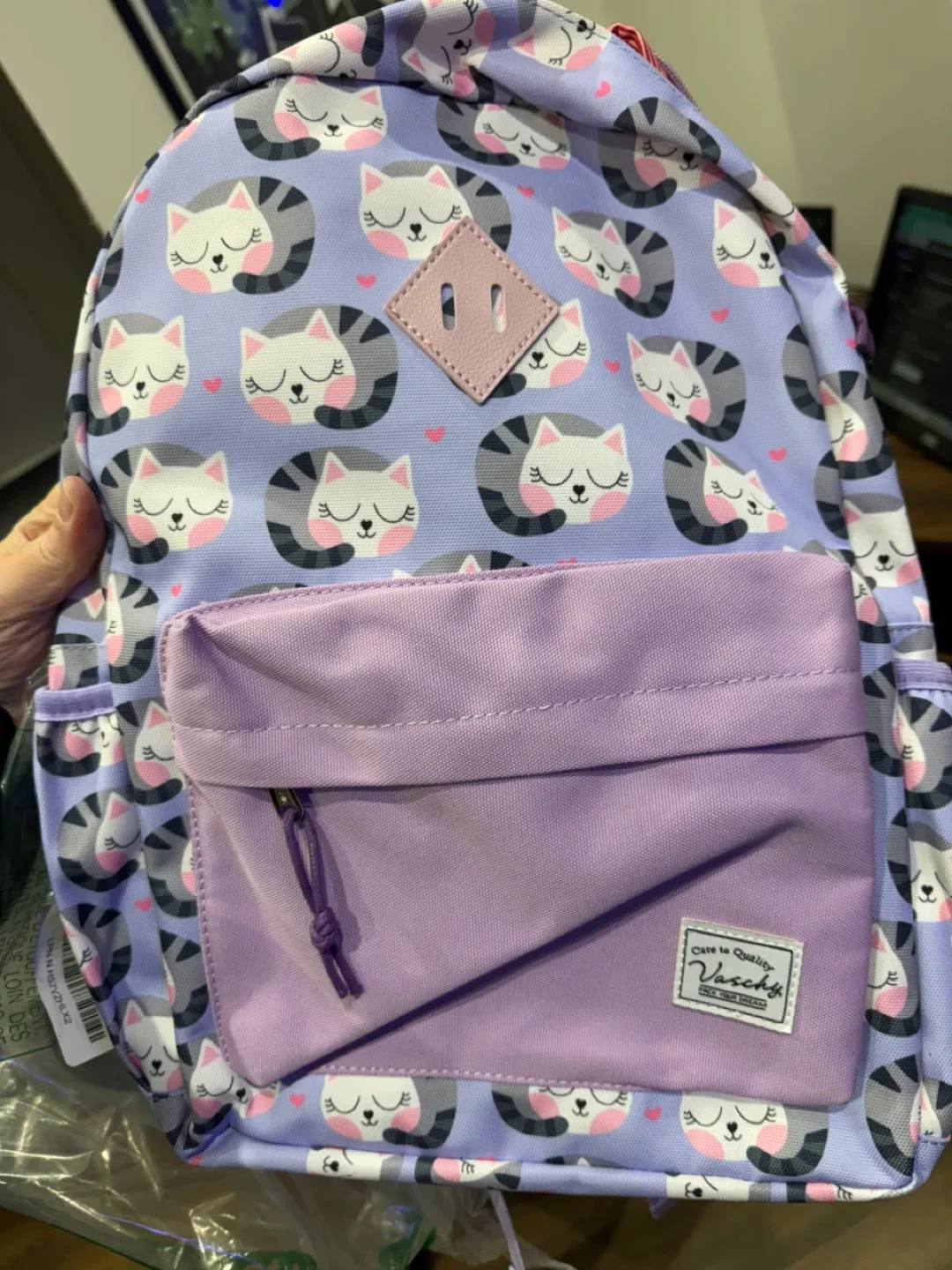 Vaschy Kids Backpack - Cat Print
