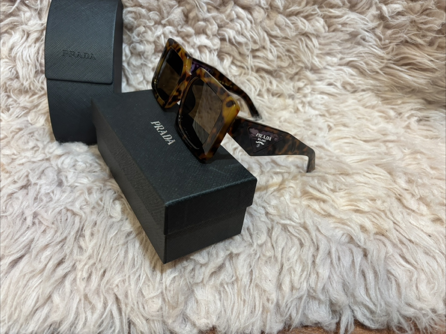 Prada Sunglasses Tortoise Shell - With Box