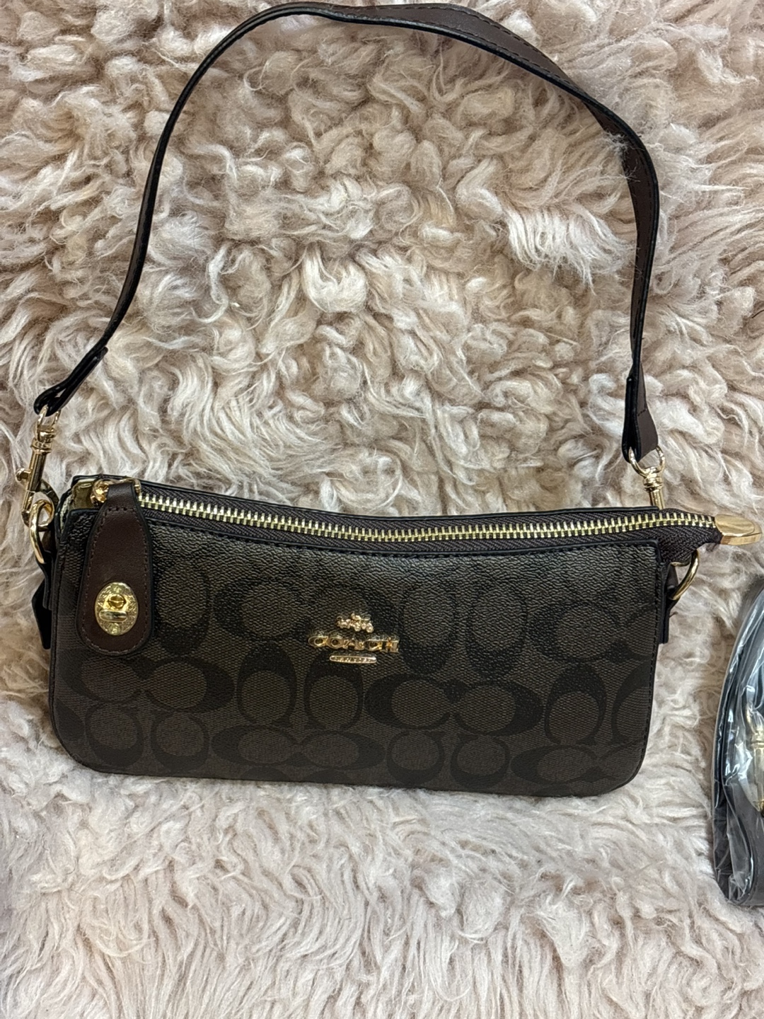 Coach Signature Jacquard Wristlet