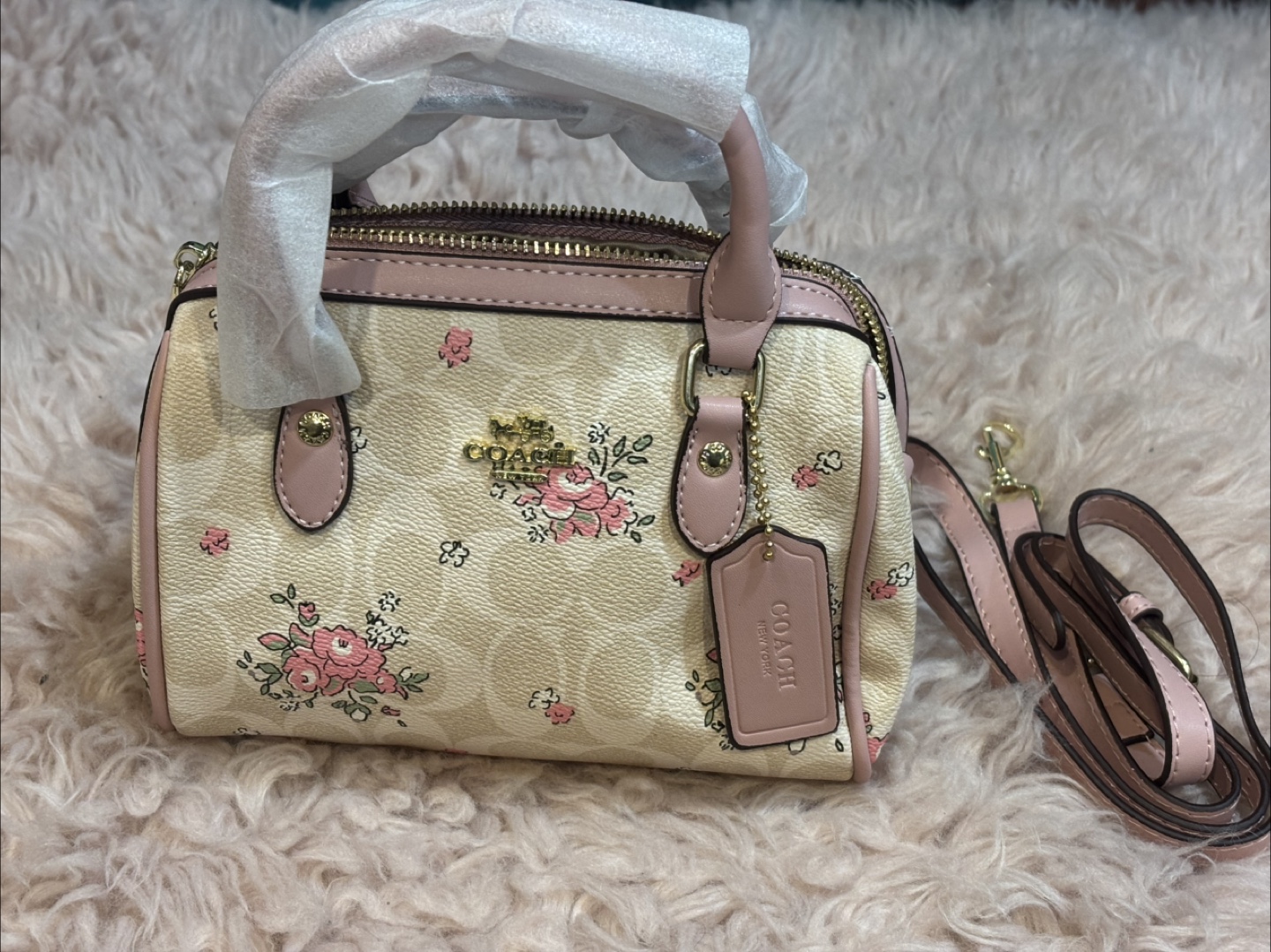 Coach Mini Rowan Satchel Floral Print - photo 2