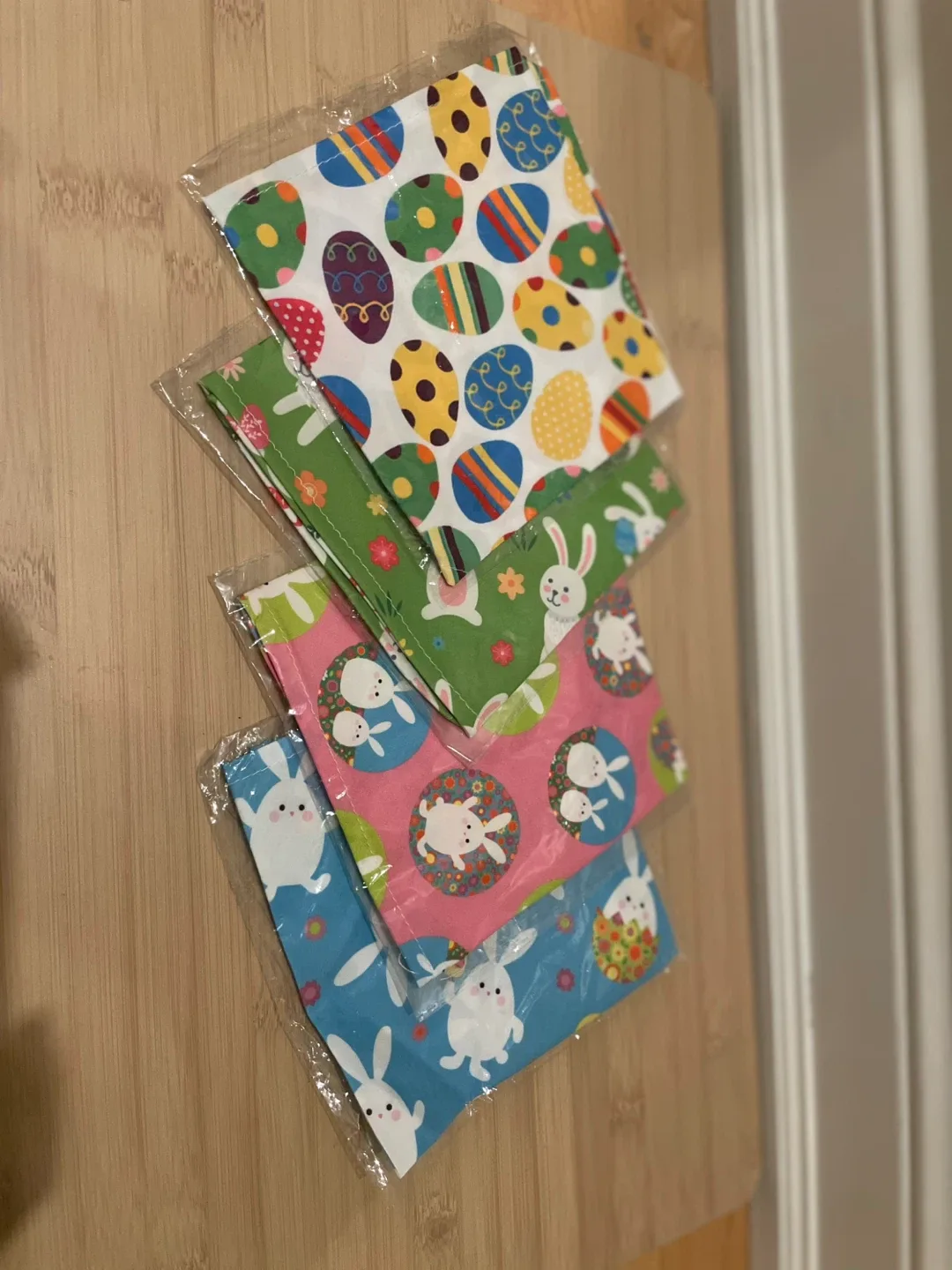 Easter themed dog bandanas, set of 4