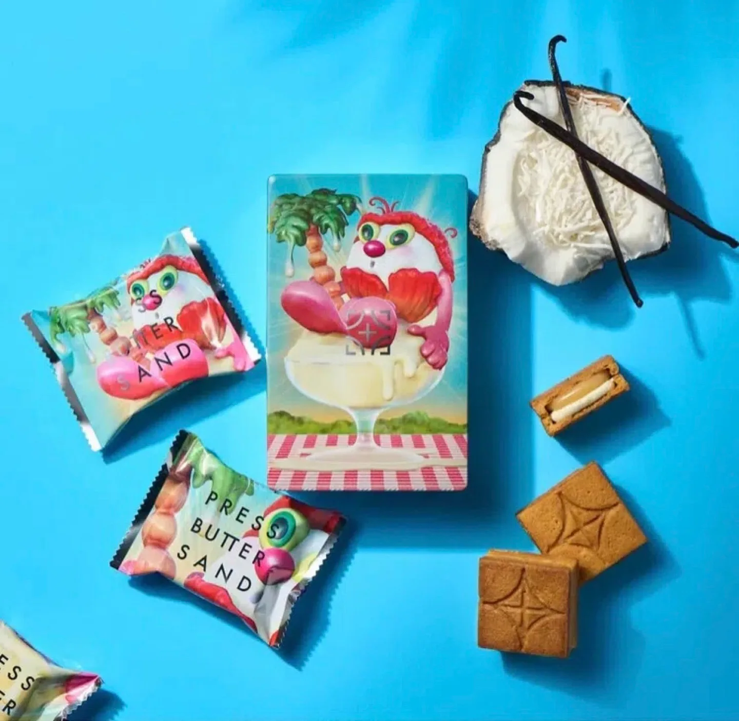 ✨NEW “Press Butter Sand” Japanese Cookies- Vanilla Coconut