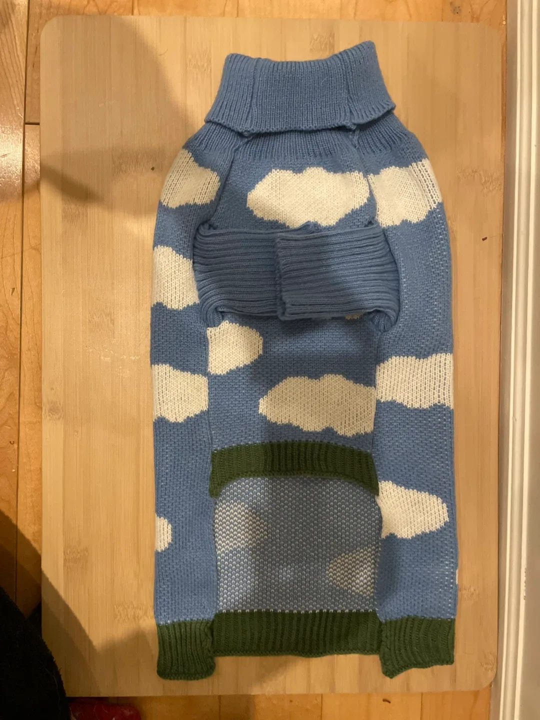 Cloud Pattern Dog Sweater - Blue image indicator(2)