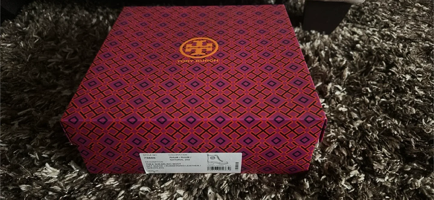 Tory Burch Thea Shearling Boots - Size 8