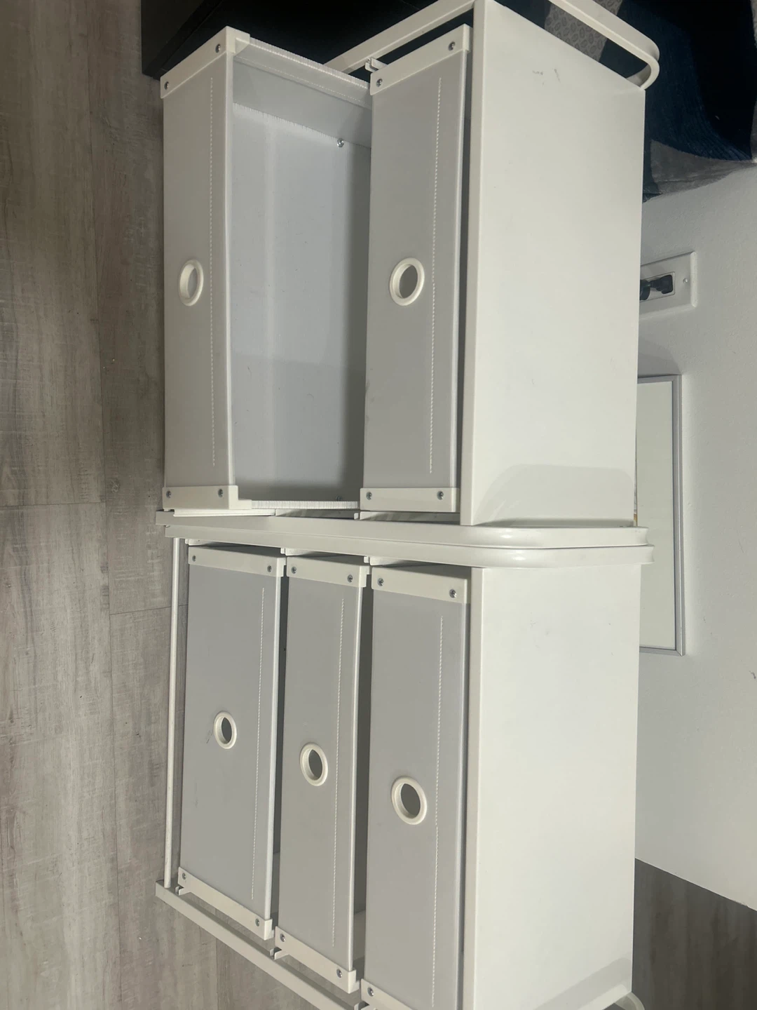 White Storage Drawers - Set of 2 - photo 3