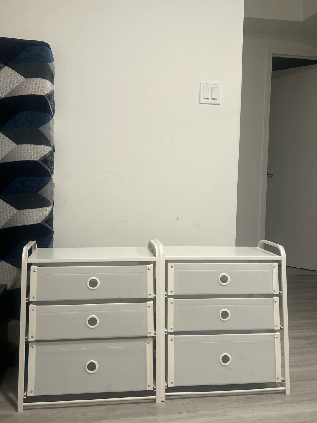 White Storage Drawers - Set of 2