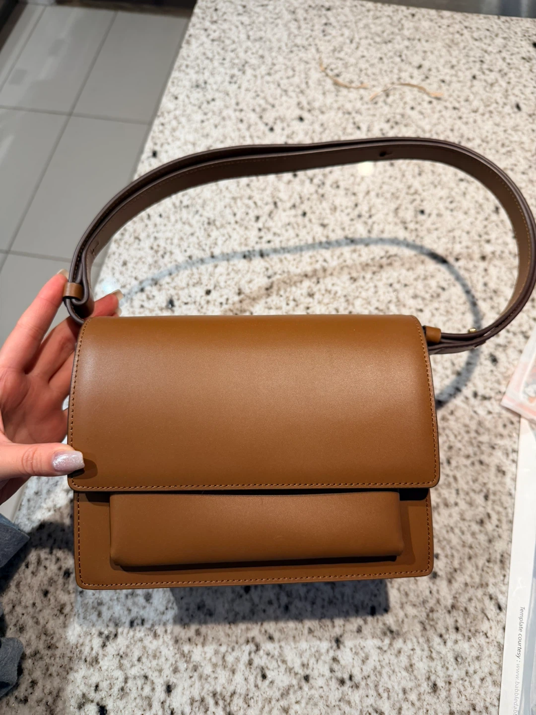 De Meriel Brown Leather Shoulder Bag - photo 5