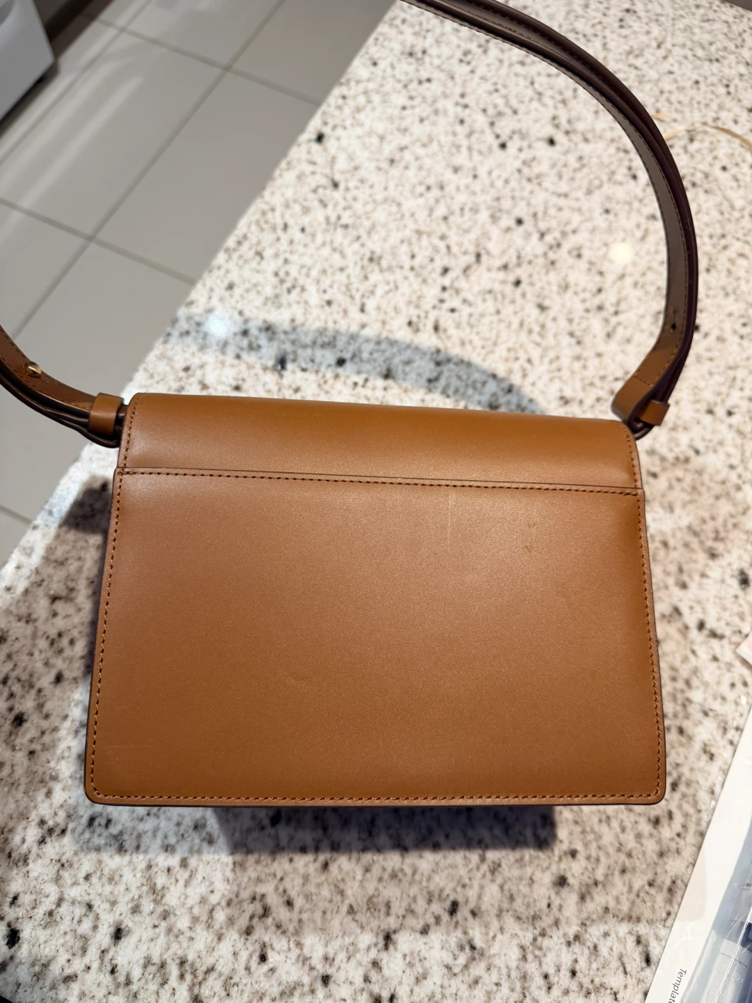 De Meriel Brown Leather Shoulder Bag - photo 2