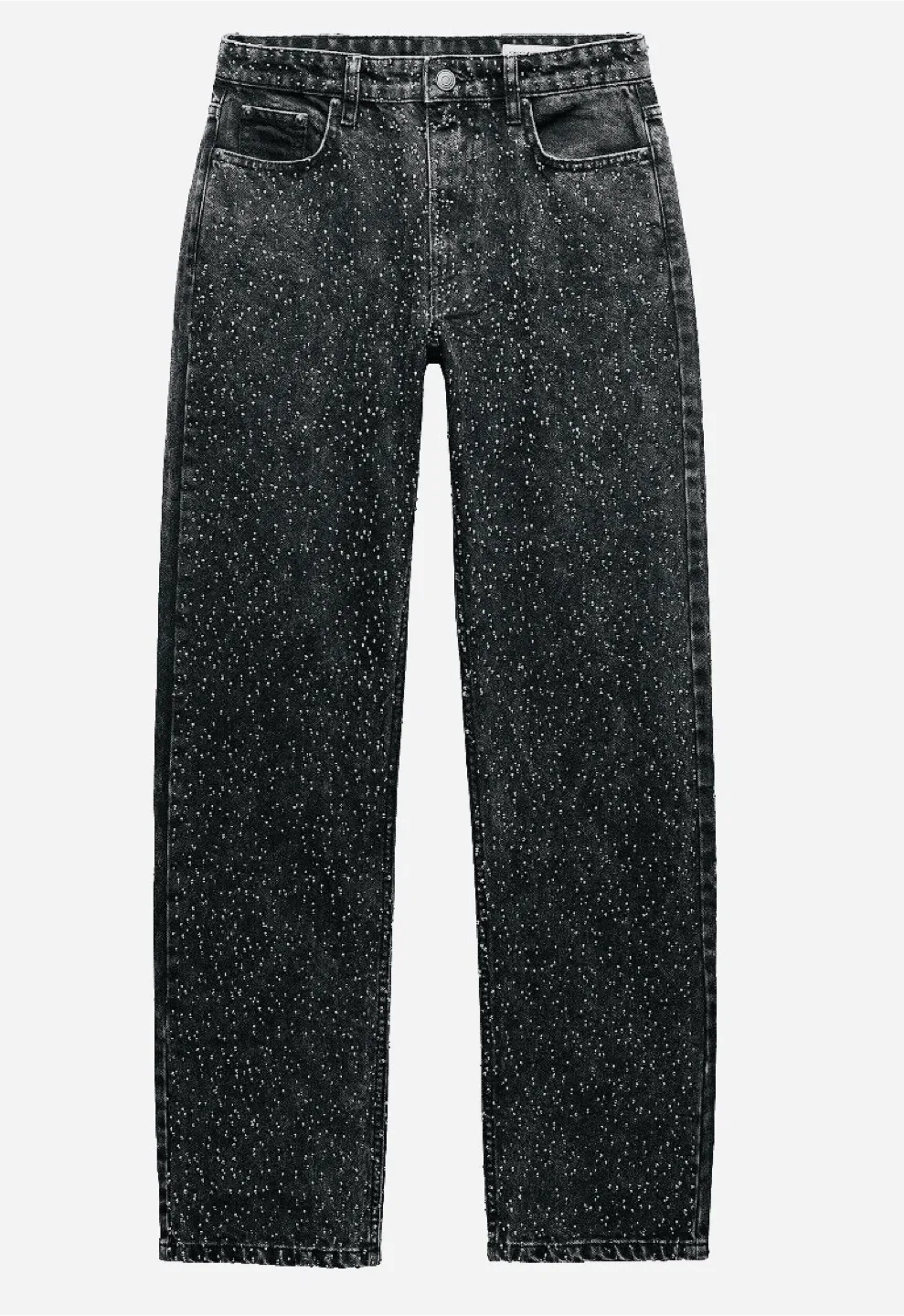 Zara Signature Denim The Embellishment Rhinestone Jeans (BNWT)