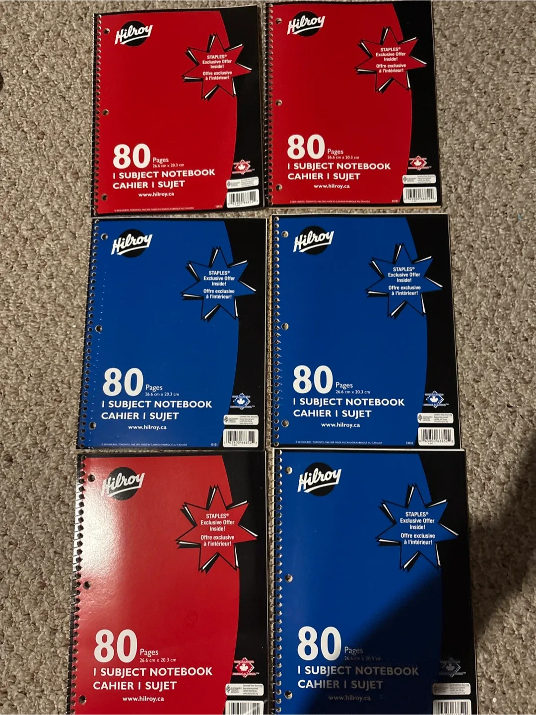 Hilroy 80 Pages Subject Notebooks