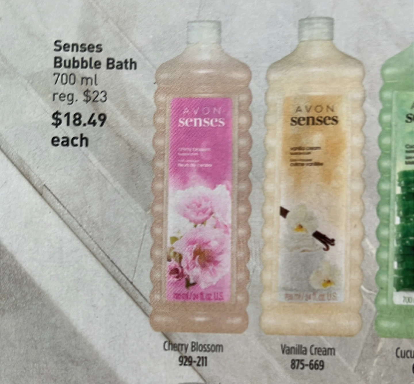 Avon Vanilla Cream scented Bubble Bath - photo 2
