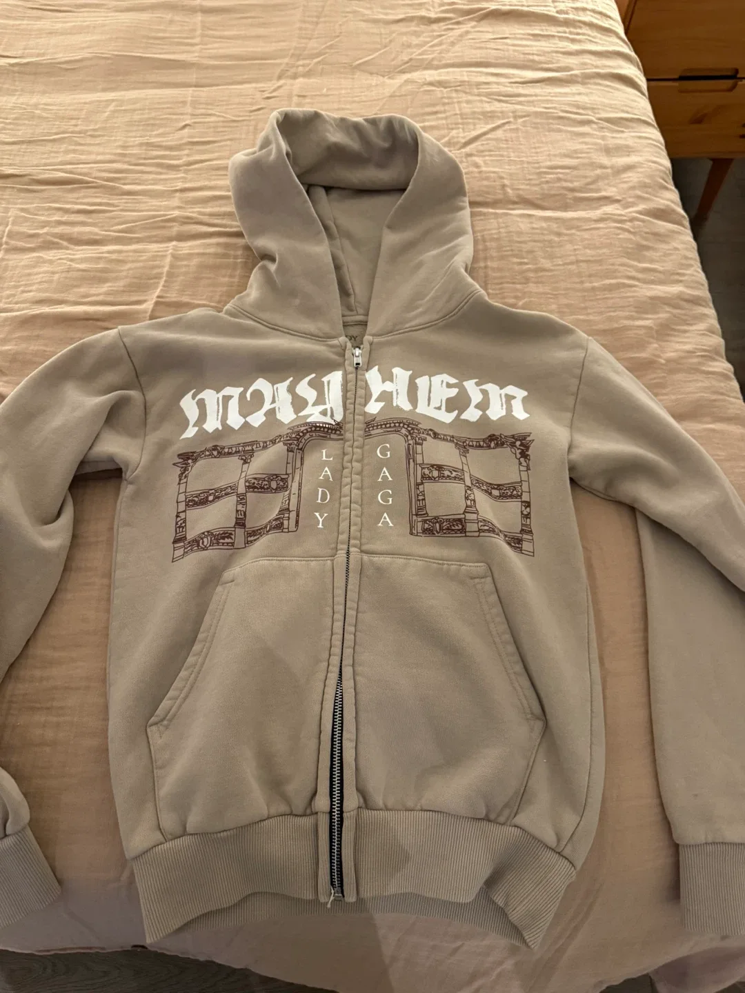 Mayhem Lady Gaga Tour 2025/2026 Zip-Up Hoodie - Size M