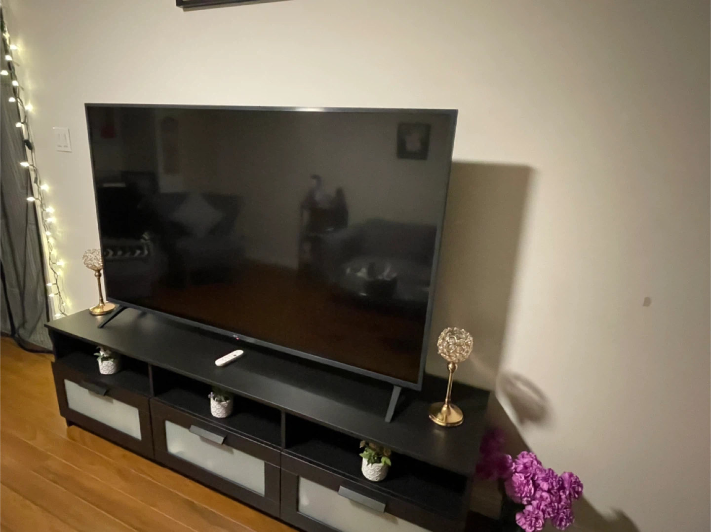 Black TV Stand with Storage - Move out sale by Dec 13 - photo 2