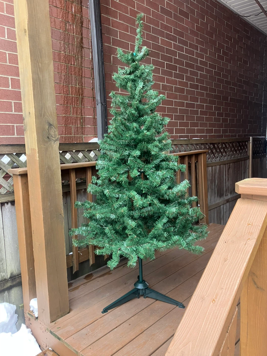 Vintage 6 Foot Aspen Fir Christmas Tree With Box