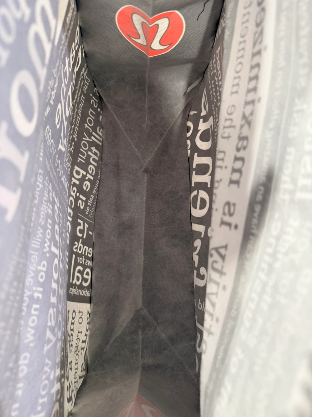 Lululemon Black/White Reusable Tote Bag - photo 4