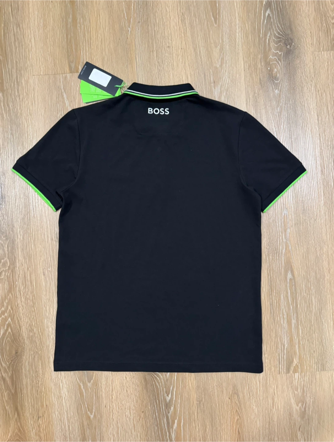 Hugo BOSS Mens Black Polo T-Shirt Size Medium - photo 3