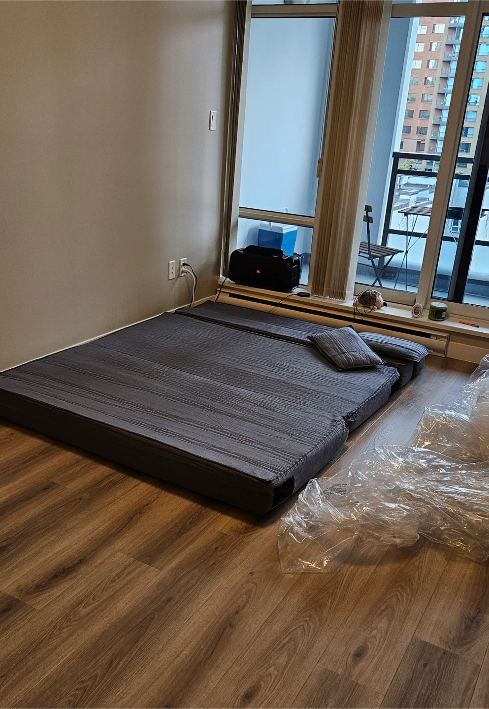 Gray Folding Mattress Sofa Bed - photo 4