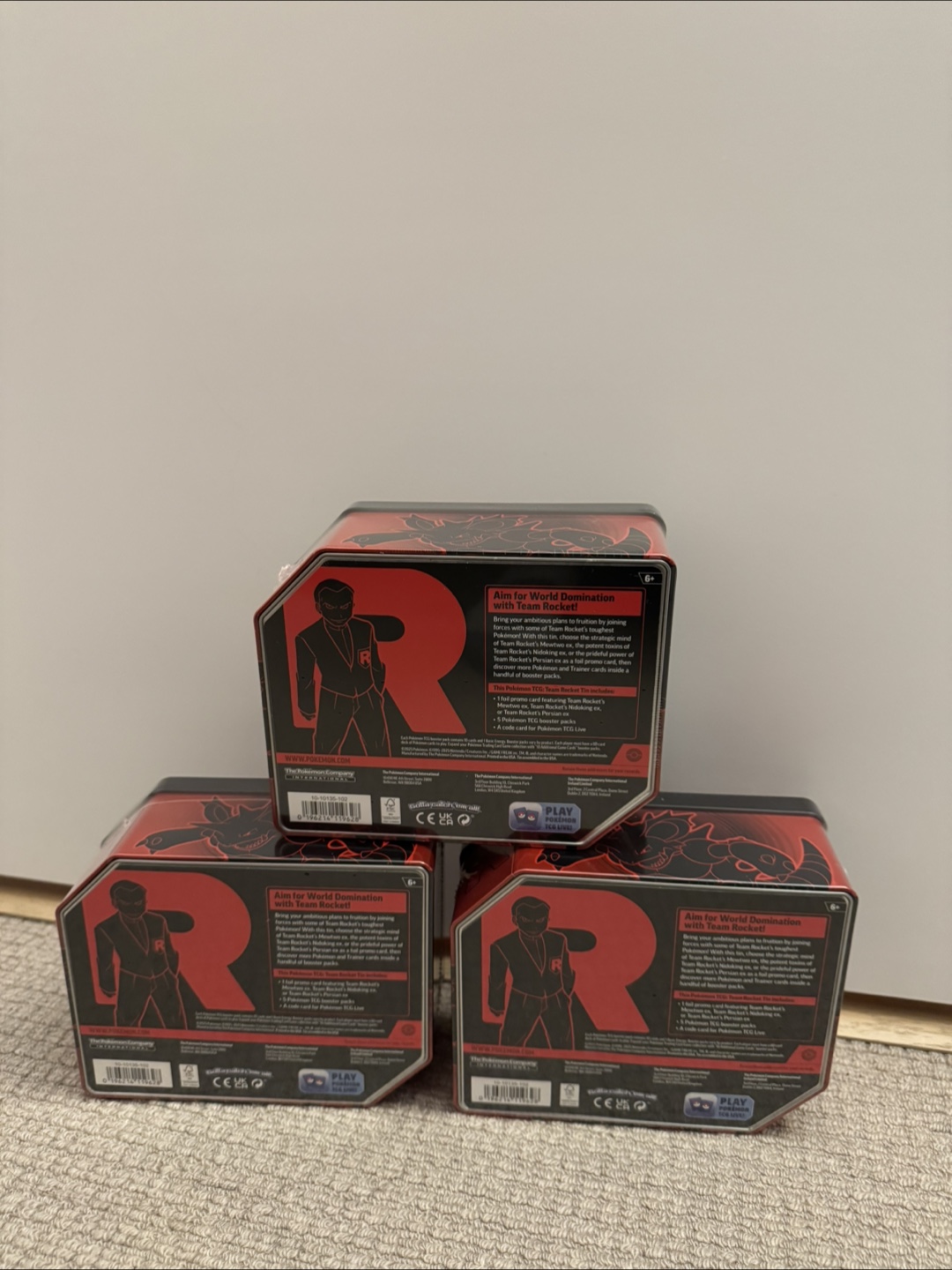 Pokemon destined rivals team rocket tin full set - photo 2