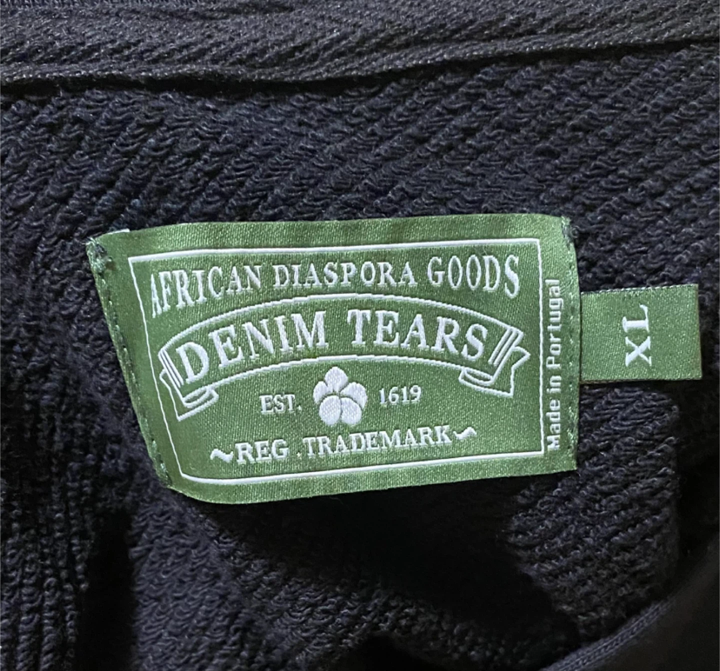 Denim Tears Black on Black Hoodie - photo 3