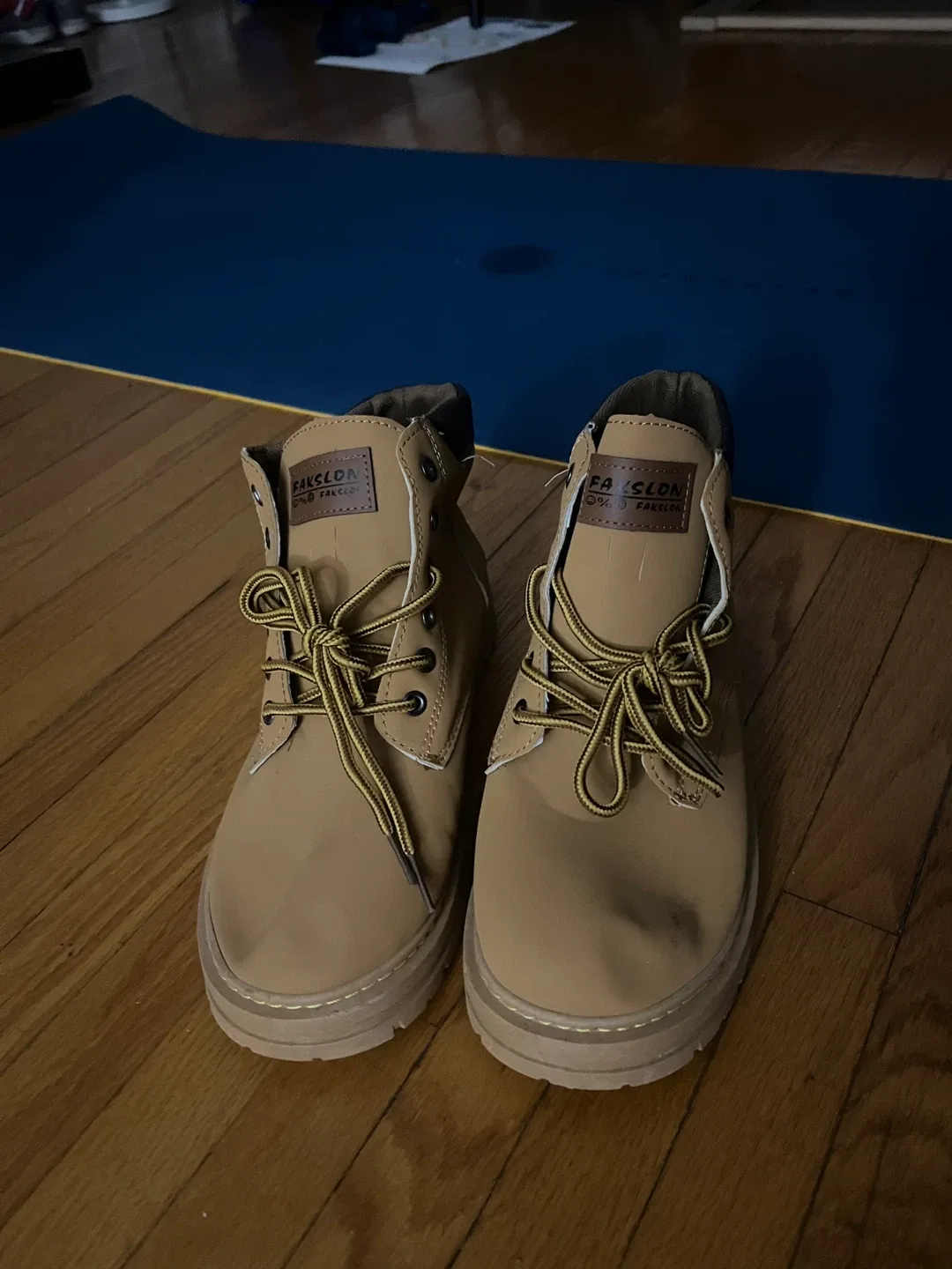 Fakelon Tan Boots Size 40