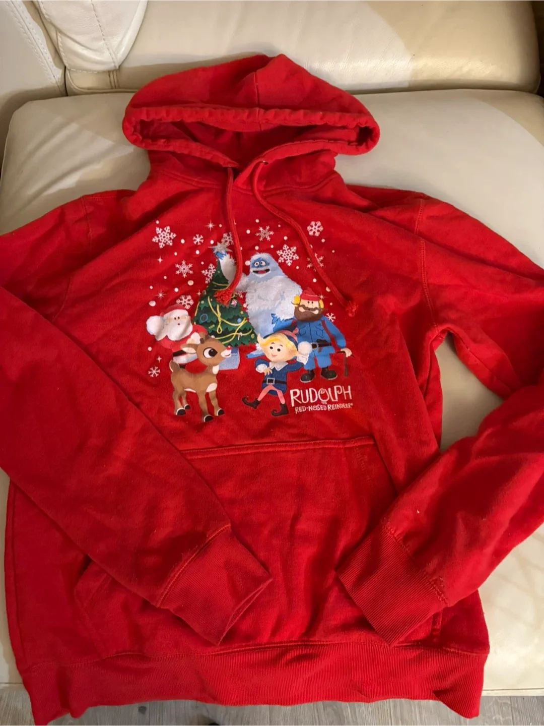 Rudolph the Red nosed  Reindeer Hoodie - Size M