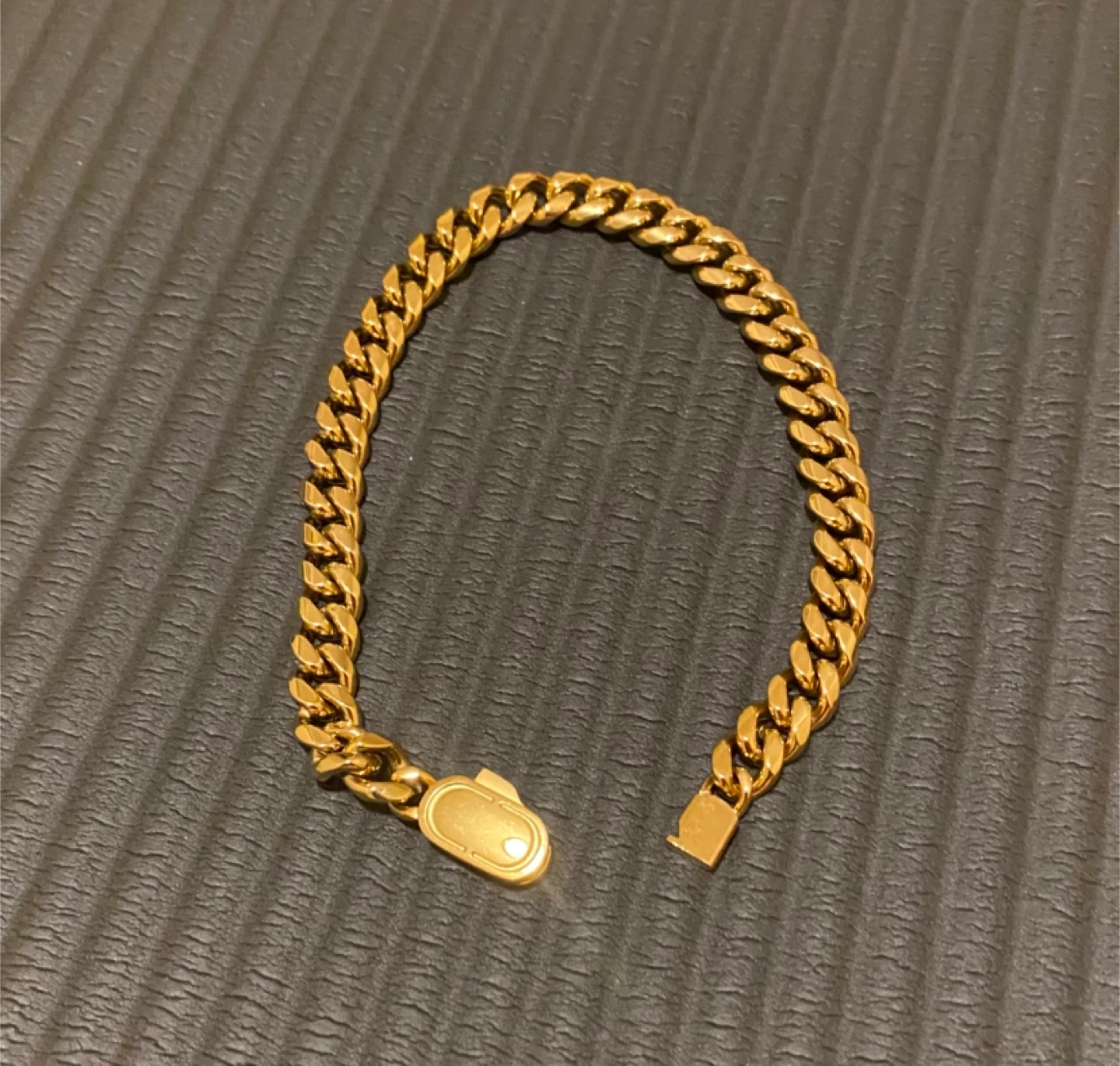 Craftd Plated Gold Cuban Link Bracelet