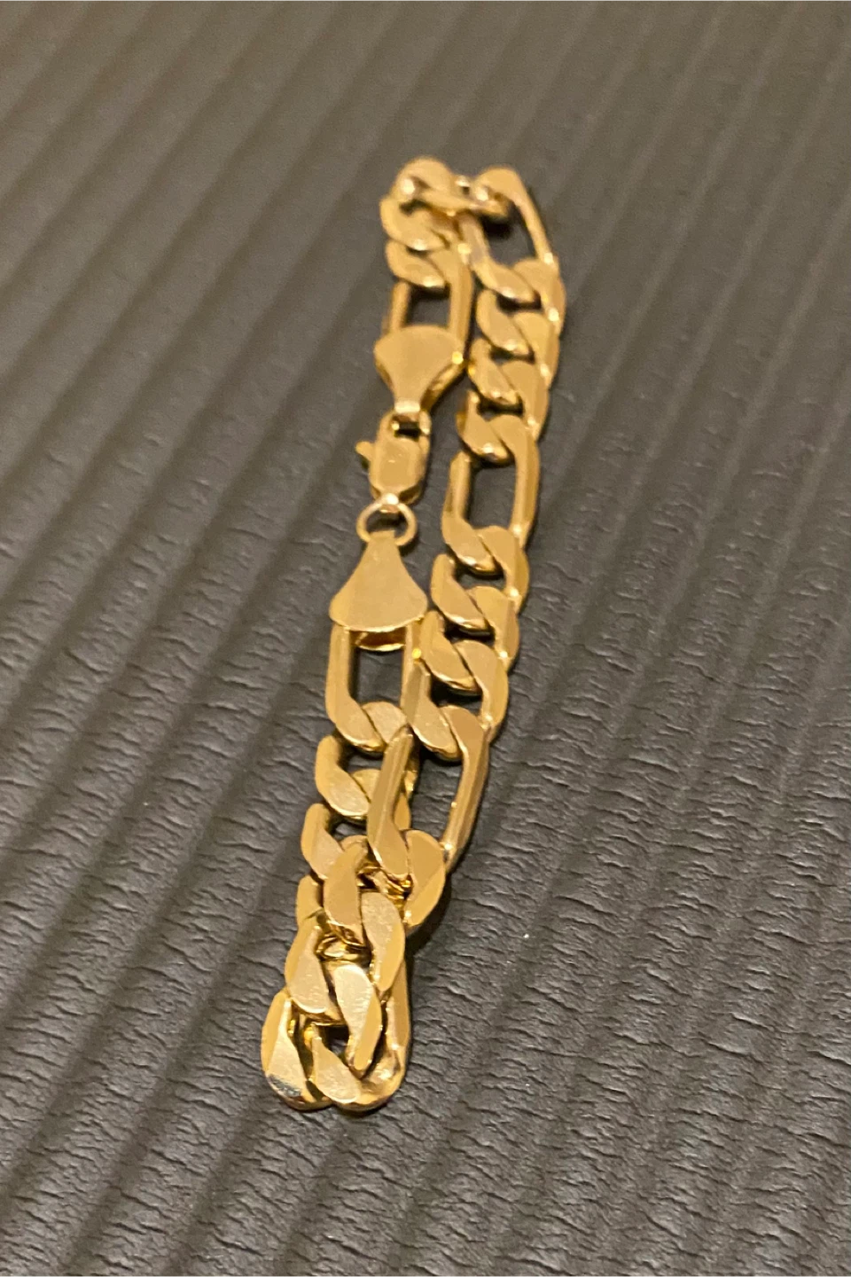 Gold-Plated Figaro Bracelet
