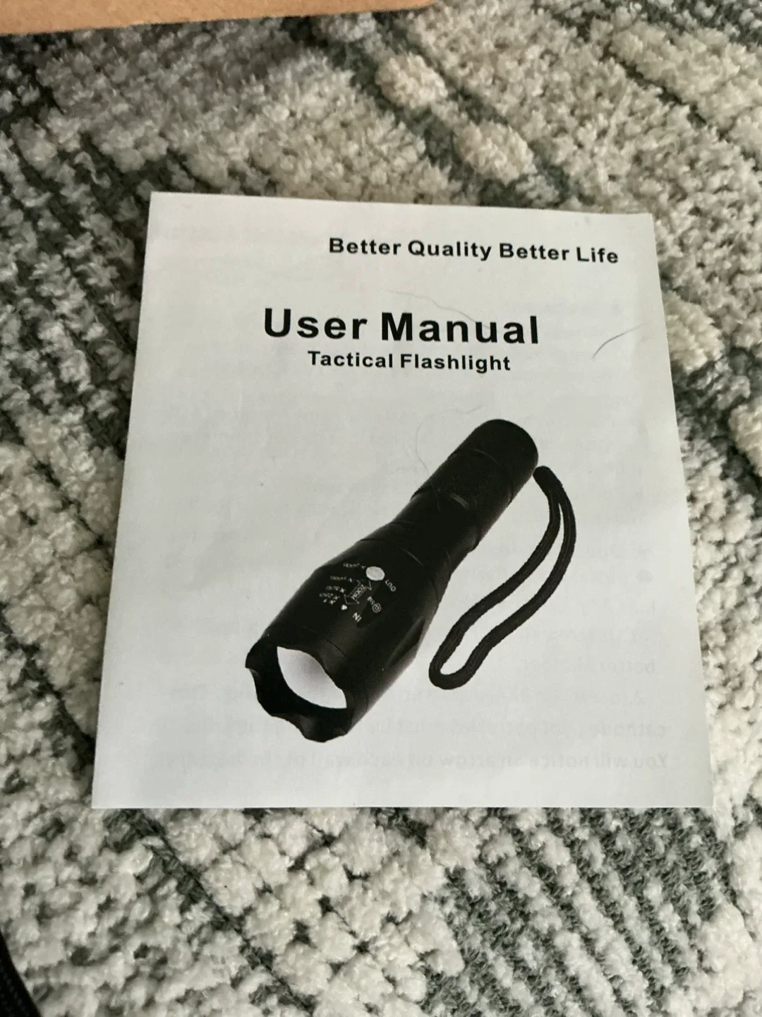 TIMTOME Tactical Flashlight with User Manual