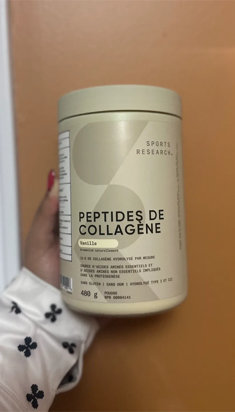 Sports Research Collagen Peptides - Vanilla, 480g