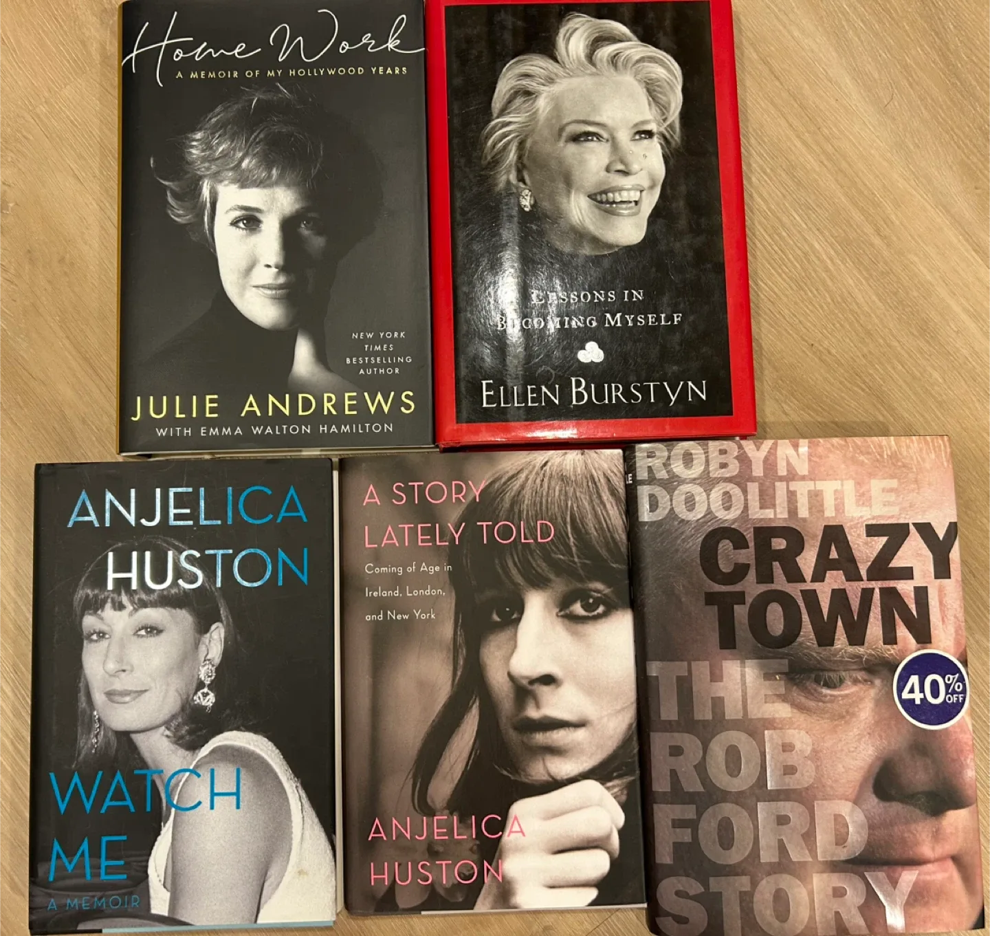 Memoir Books - Huston,Andrews, Burstyn, Ford