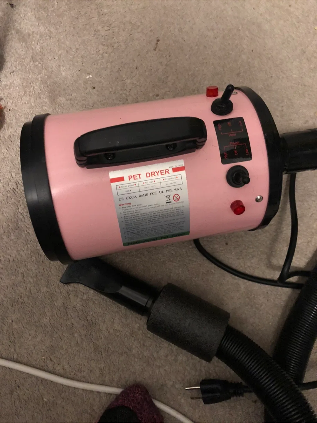 Pink Pet Dryer