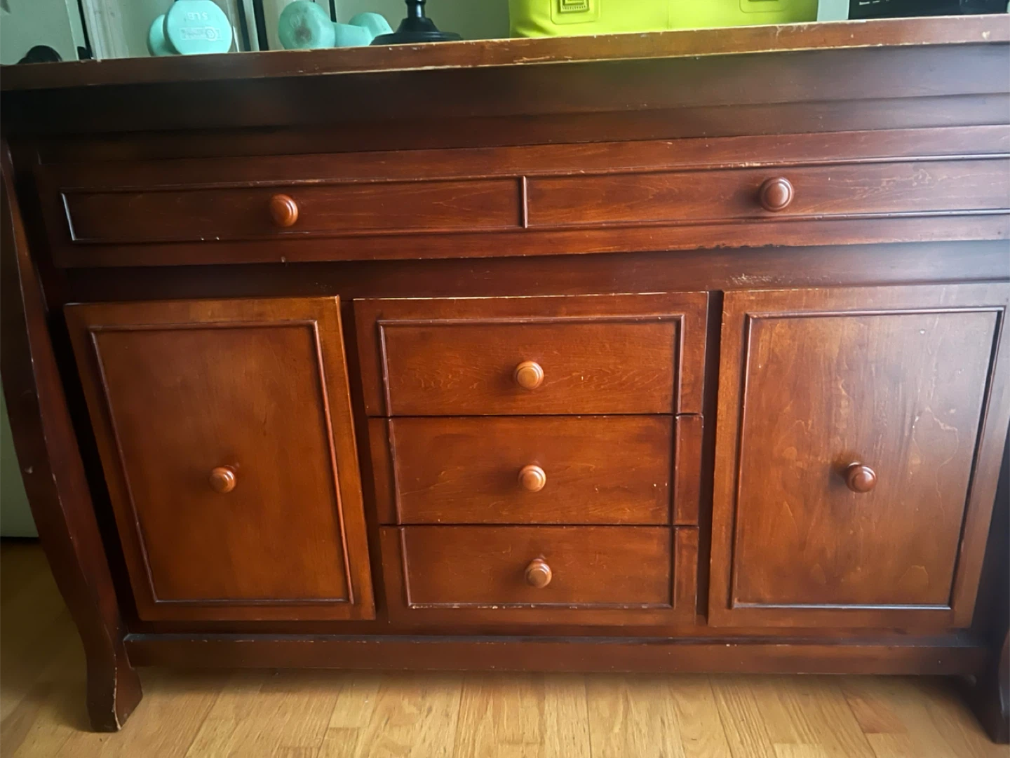 Wood Dresser and Cabinet Set - photo 2