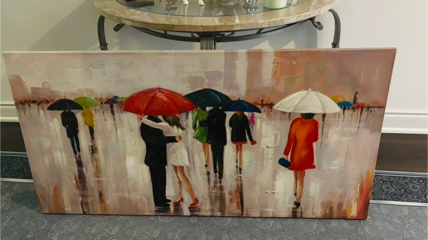 Rain, Romance & Reflection — Large Statement Wall Art
