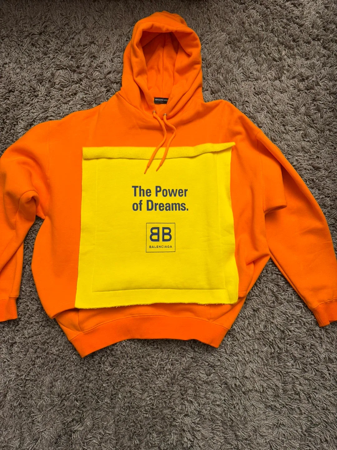 Balenciaga Orange Hoodie - Size M