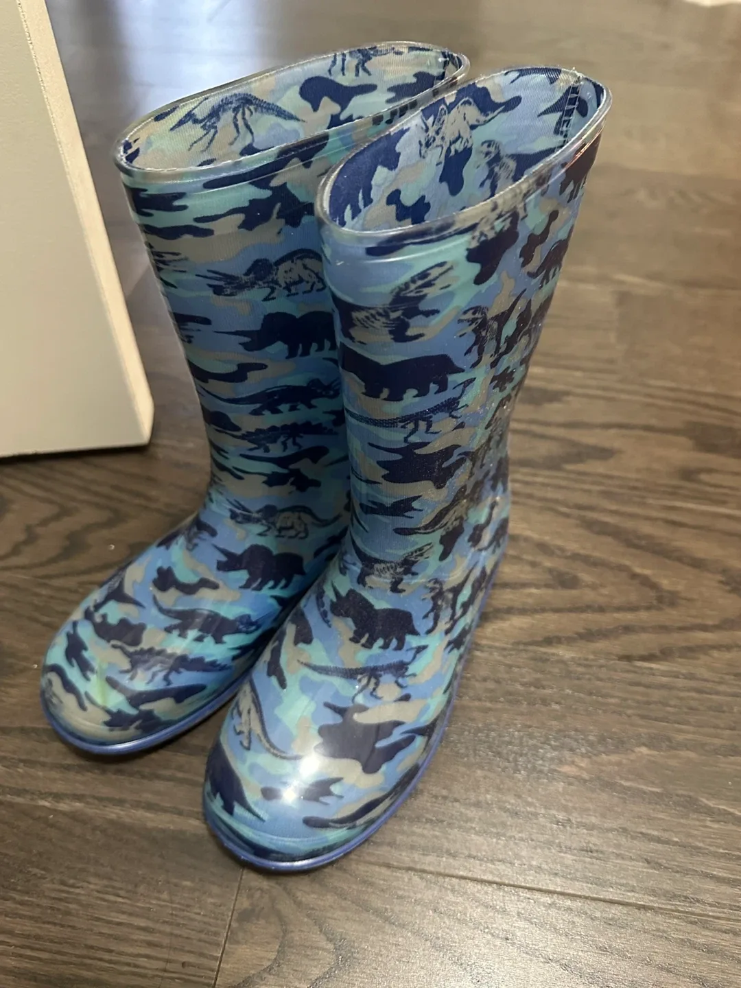 Dinosaur Print Rain Boots
