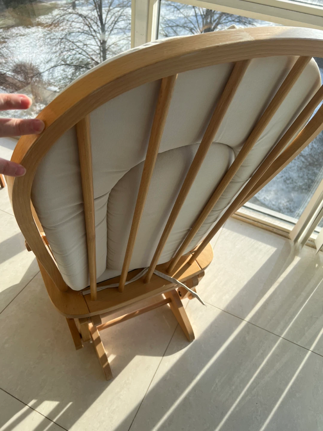 Glider Rocking Chair with Cushion - photo 2