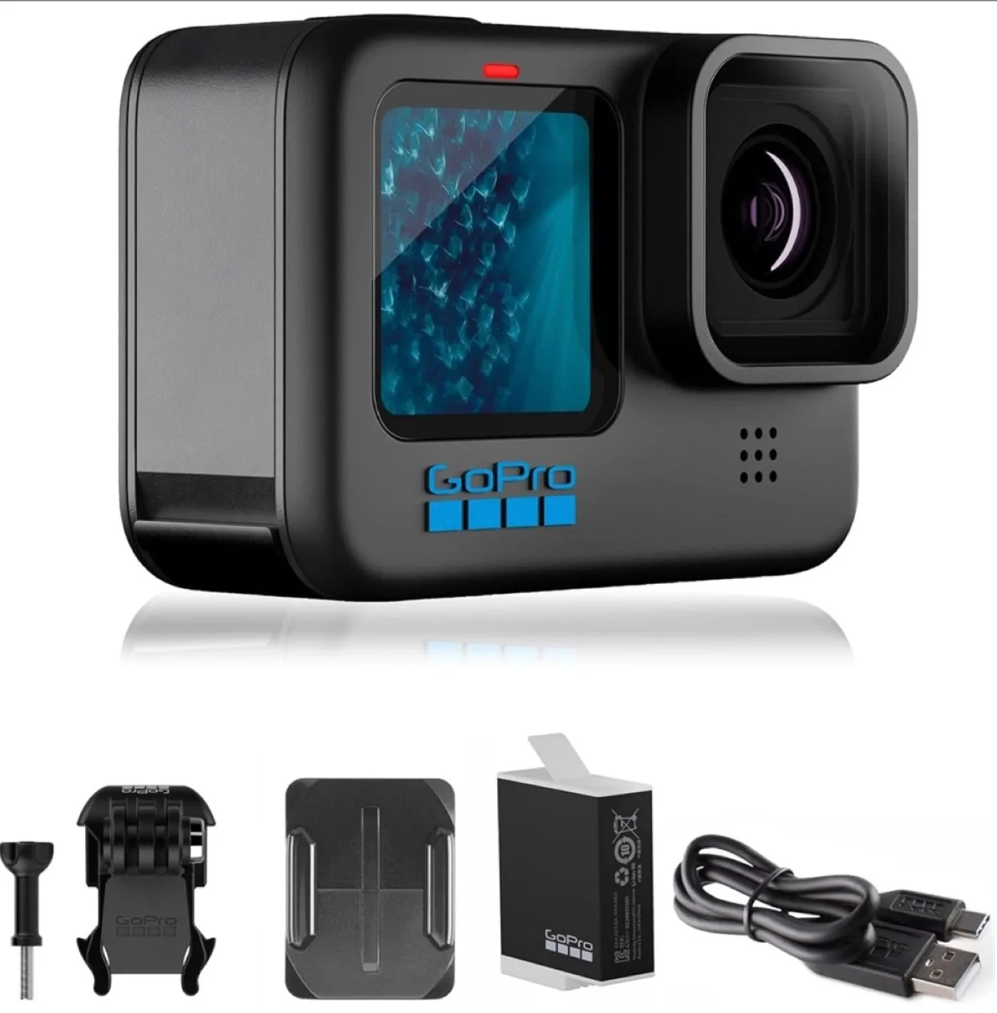 GoPro Hero 10 Black Action Camera - Like New!