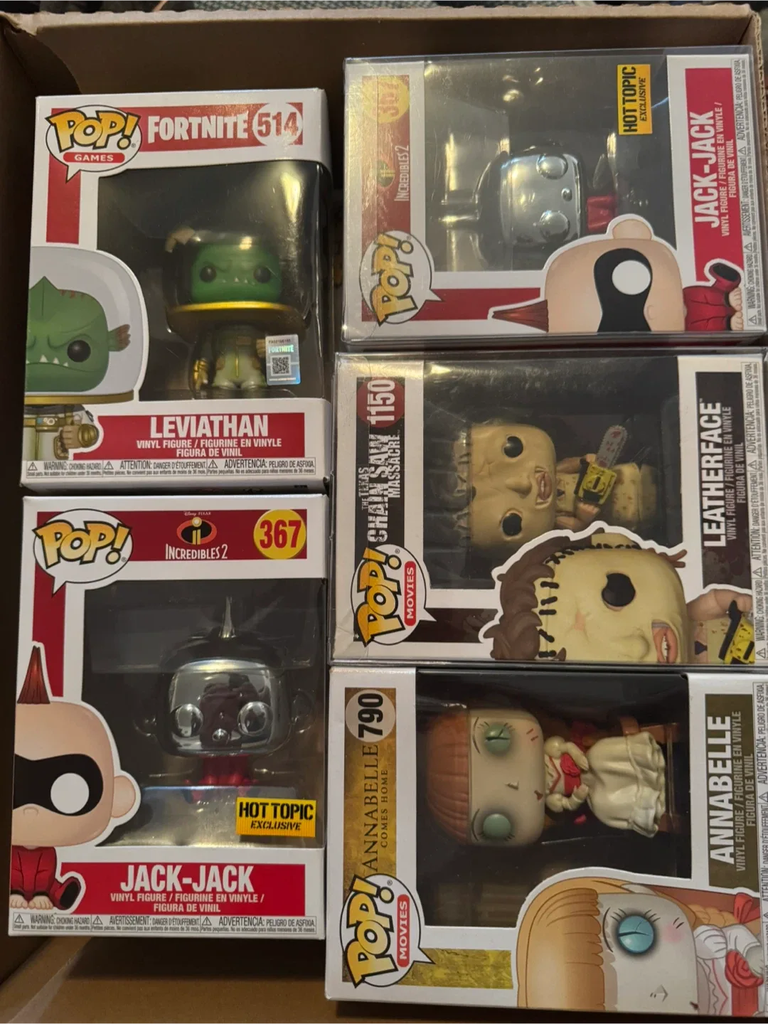 Funko Pop! Vinyl Figures - Fortnite, Incredibles, Texas Chainsaw