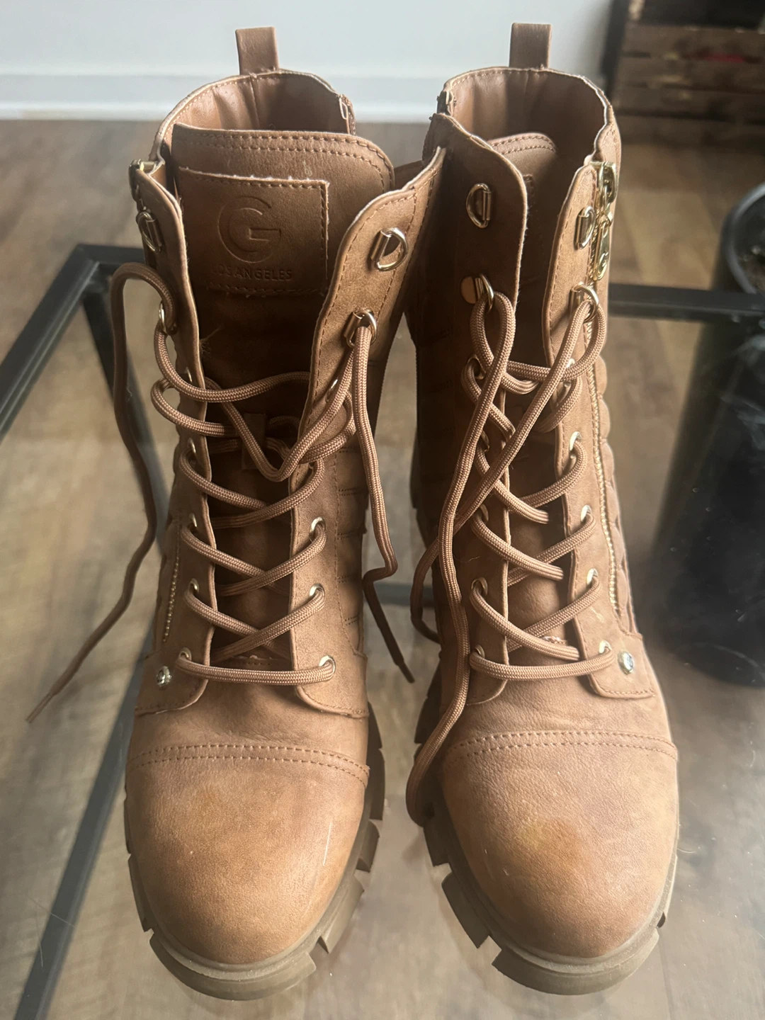 Guess Los Angeles Brown Boots - Size 10M - photo 2