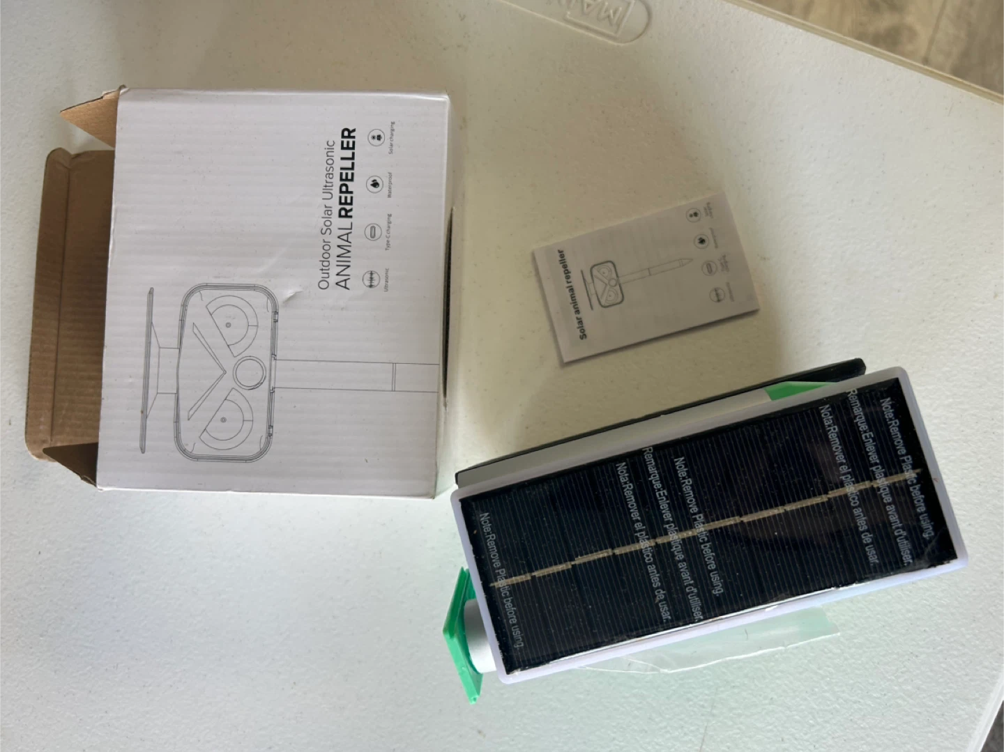 Outdoor Solar Ultrasonic Animal Repeller - New in Box! - photo 4