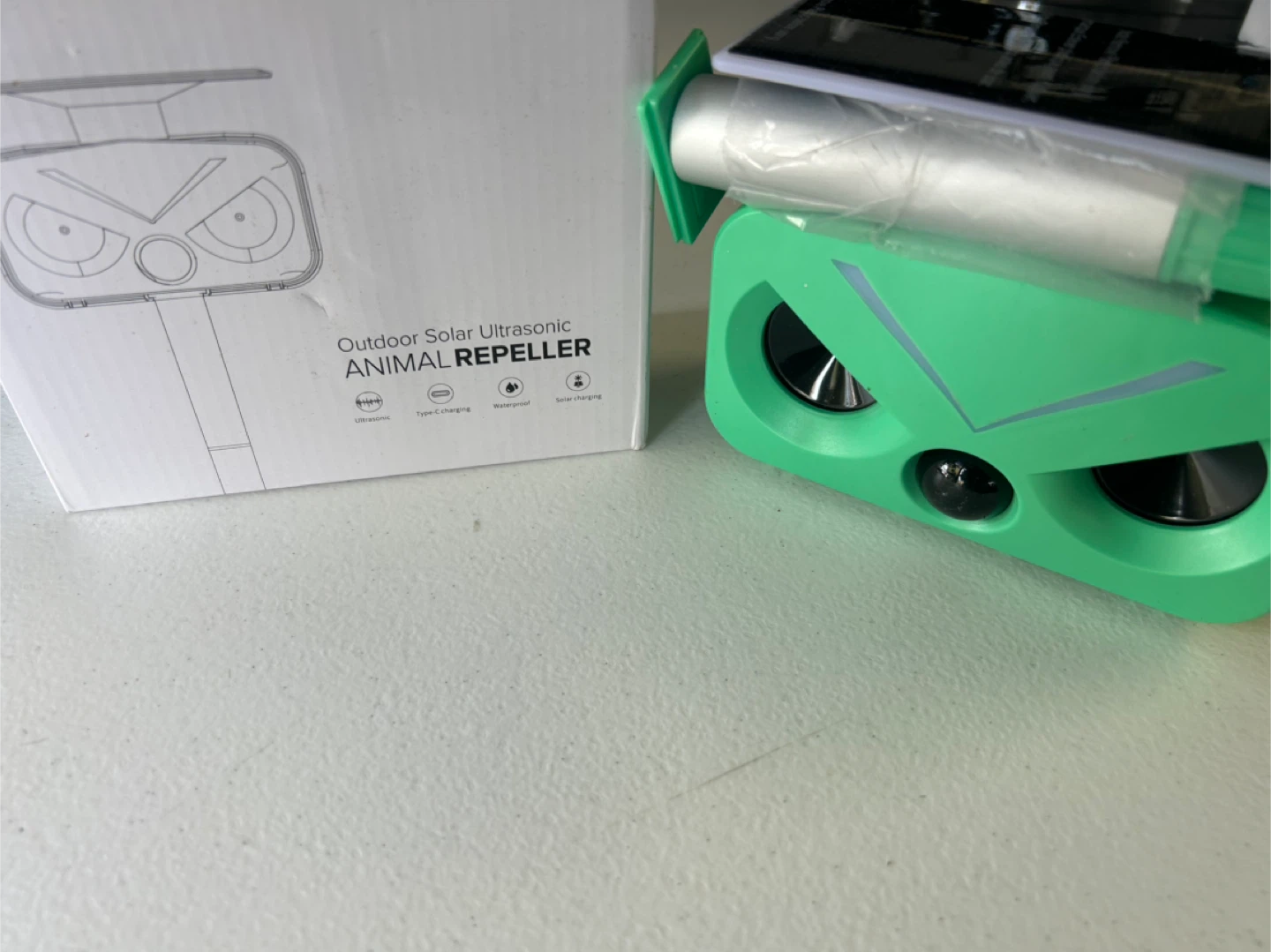 Outdoor Solar Ultrasonic Animal Repeller - New in Box! - photo 2