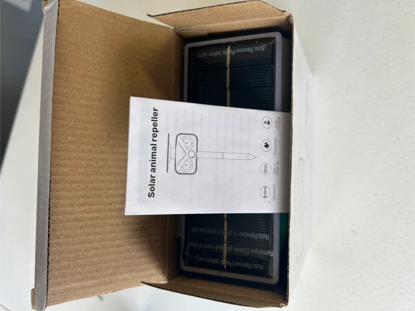 Outdoor Solar Ultrasonic Animal Repeller - New in Box! - photo 5