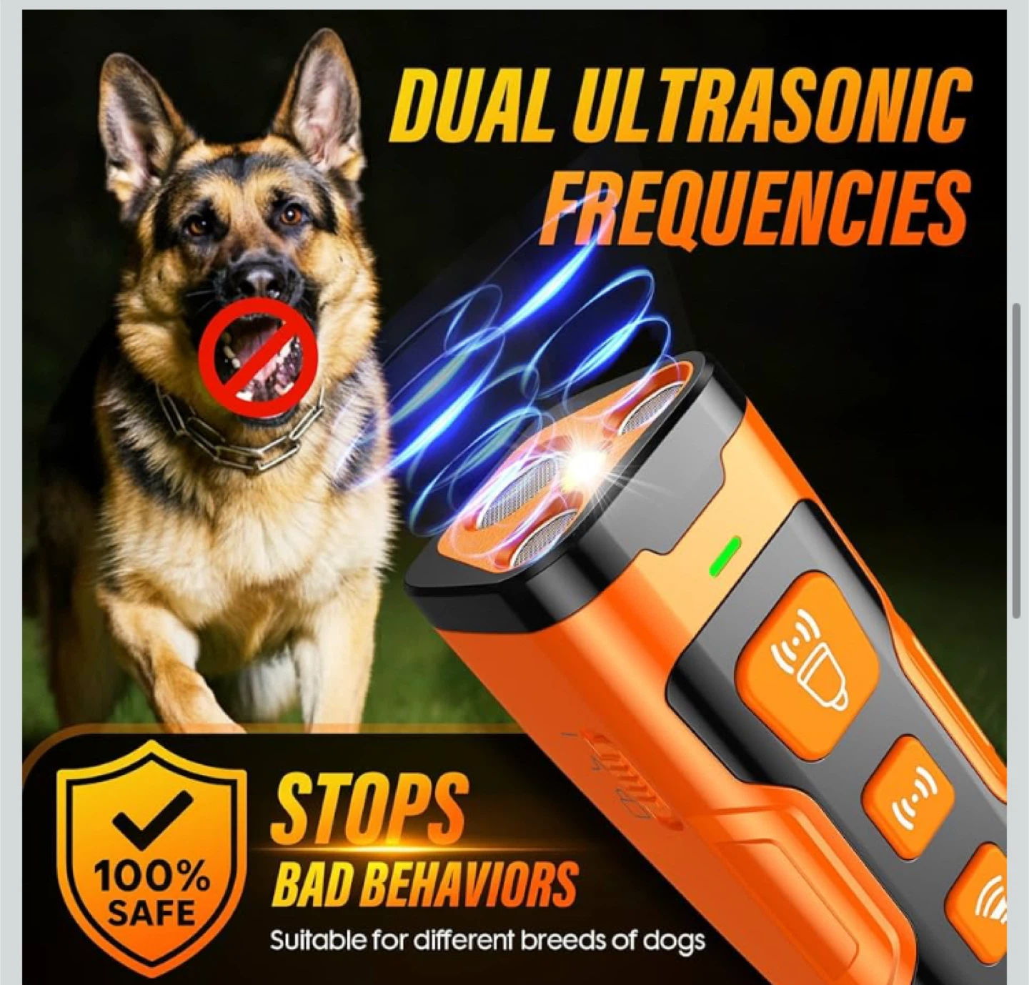 Ultrasonic Dog Bark Deterrent Device - photo 4