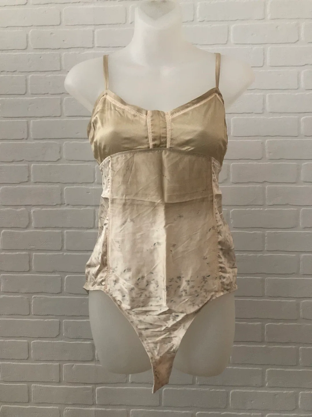 New Zara Silky Floral Bodysuit - Size L